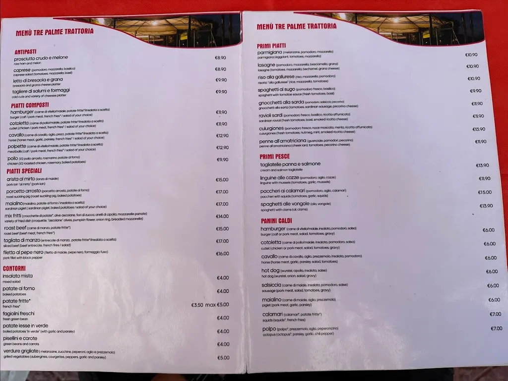 Menu_Trattoria Le tre palme_Lu Bagnu_image_2