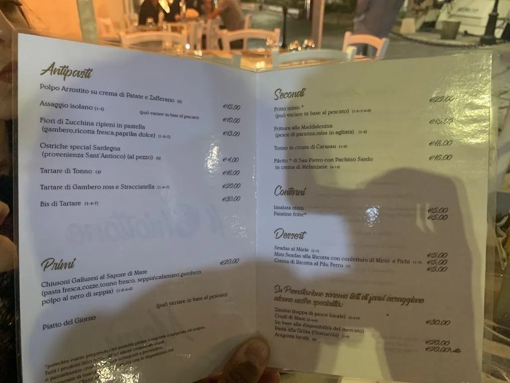 Menu_Il Ghiottone - Cala Gavetta_La Maddalena_image_2