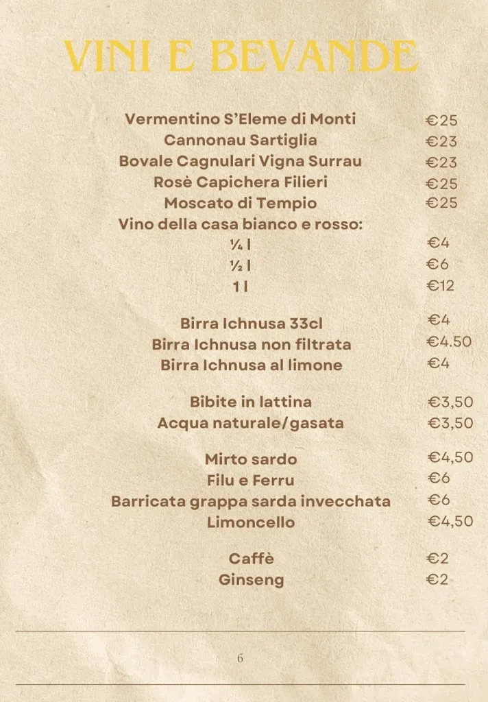 Menu_Sole di Sardegna Ristorante tipico Sardo_La Maddalena_immagine_3