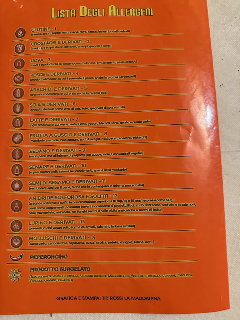 Menu_Pizzeria Ristorante La Marachella_La Maddalena_image_1