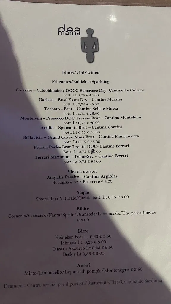 Menu_Deamama Ristorante Bar_La Caletta_image_1