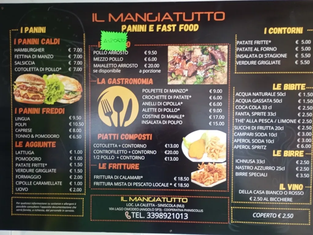 Menu_Il Mangiatutto La caletta_La Caletta_immagine_1