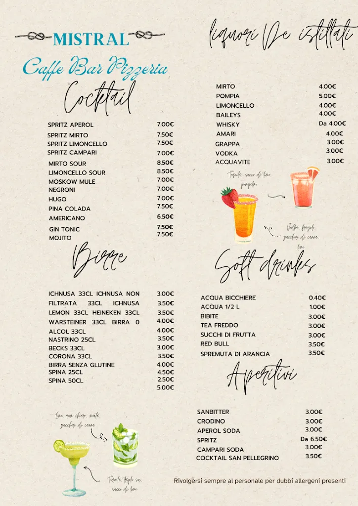 Menu_Mistral caffetteria bar pizzeria_La Caletta_image_1