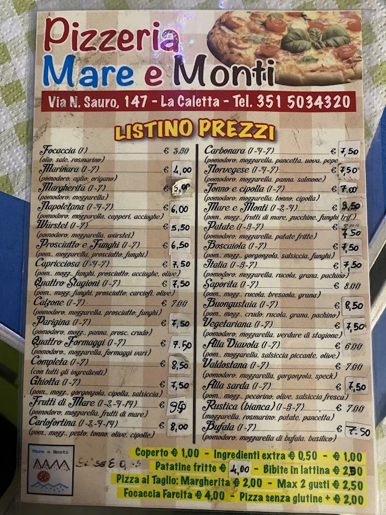Menu_Pizzeria Mare e Monti_La Caletta_immagine_2