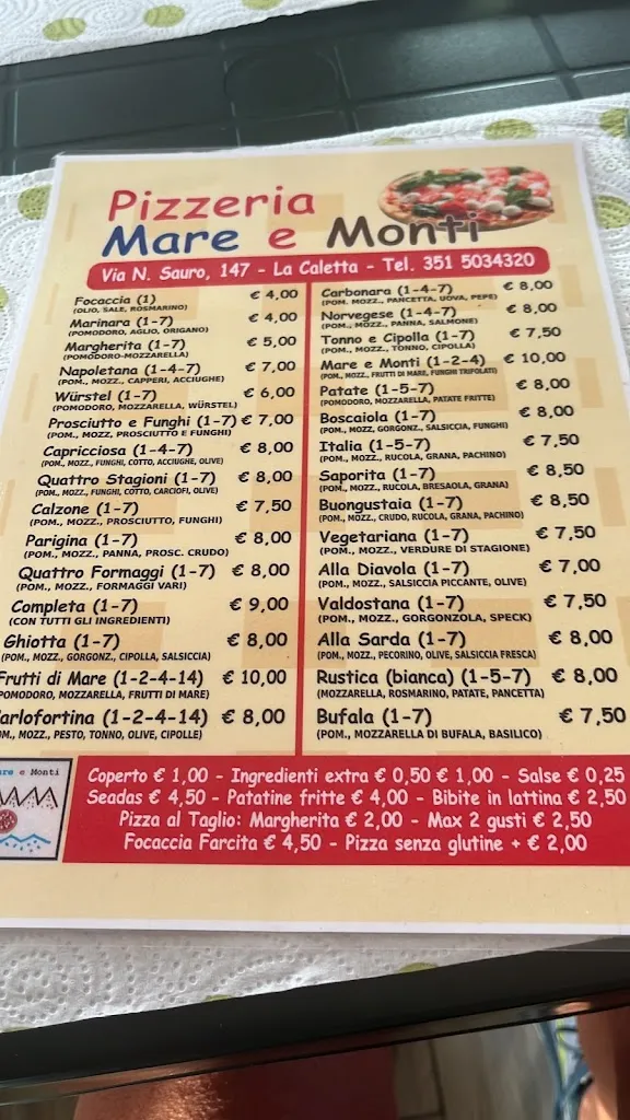 Menu_Pizzeria Mare e Monti_La Caletta_immagine_3
