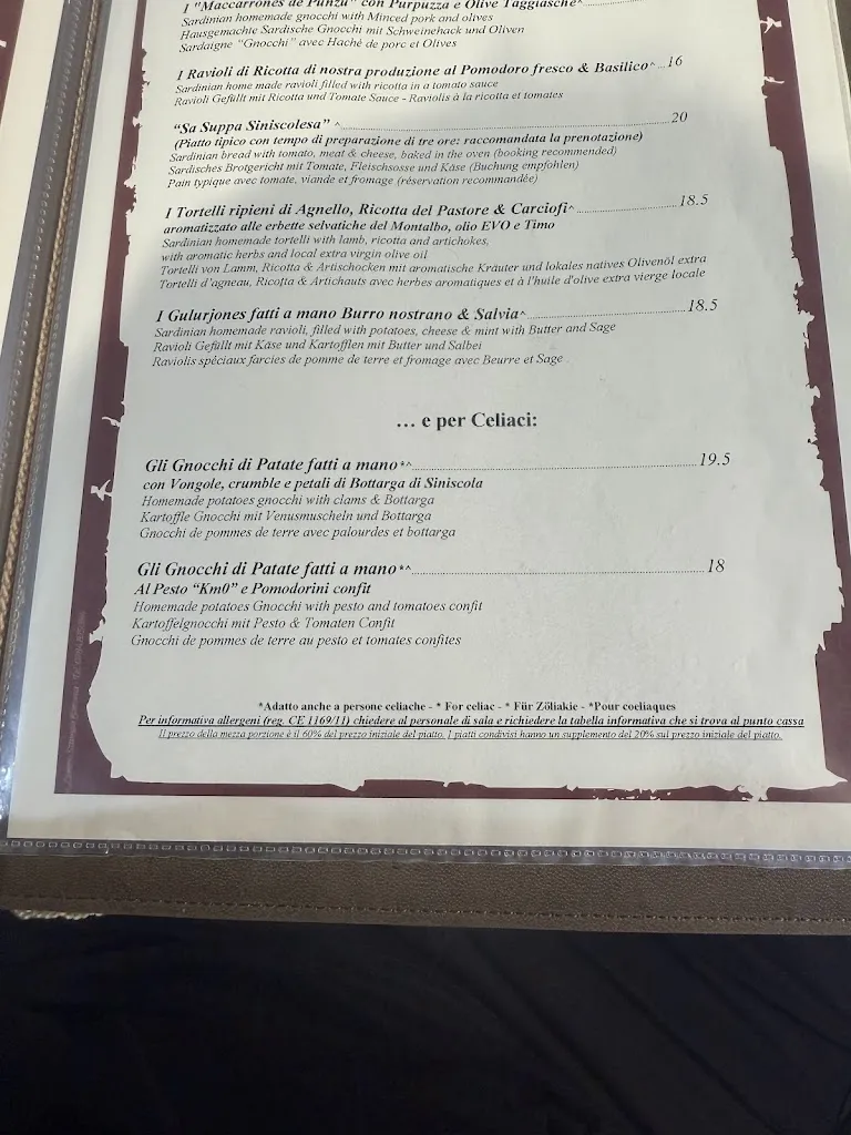 Menu_Sa Corte “Food & Wine” a Santa Lucia di Siniscola_La Caletta_image_2