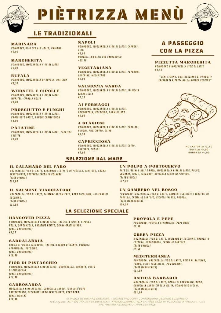 Menu_Pizzeria Pietrizza_La Caletta_image_1