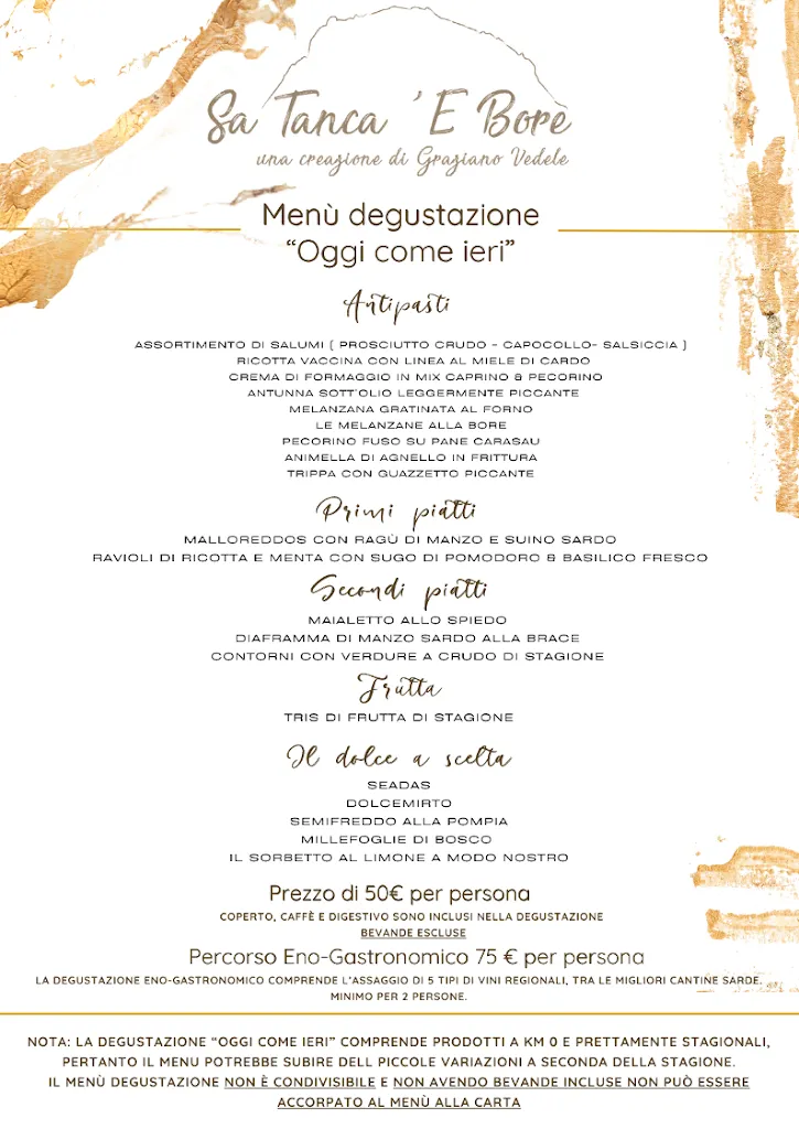 Menu_Hotel Sa Tanca E Bore_La Caletta_image_1