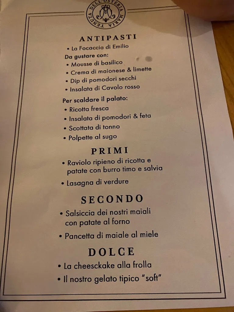 Menu_Tenuta dell' Osteria Maria_Loiri Porto San Paolo_image_2