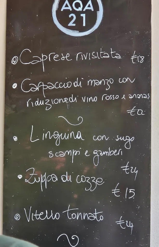 Menu_AQA21 Cooking, Cocktails & Boutique Complex_Loiri Porto San Paolo_image_1