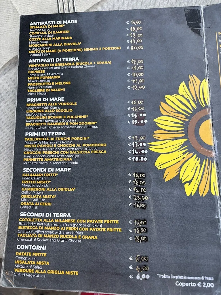 Menu_Ristorante Pizzeria Il Girasole_Luogosanto_image_1
