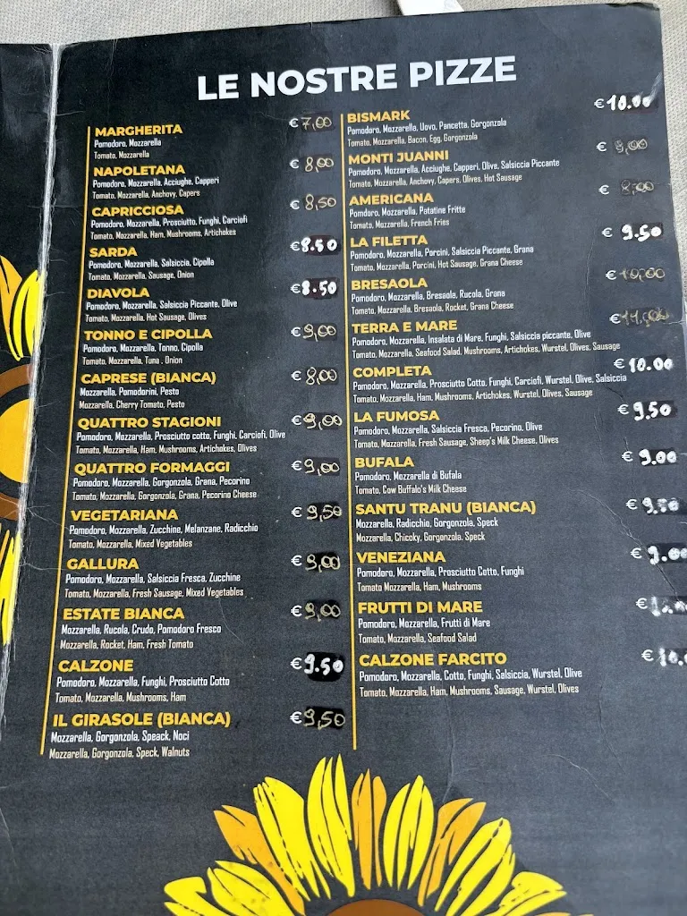 Menu_Ristorante Pizzeria Il Girasole_Luogosanto_image_2