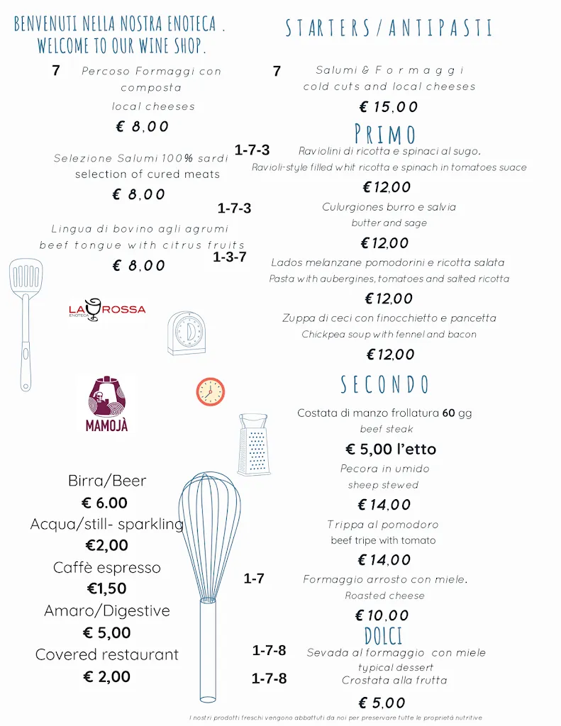 Menu_La Rossa Enoteca_Mamoiada_image_1