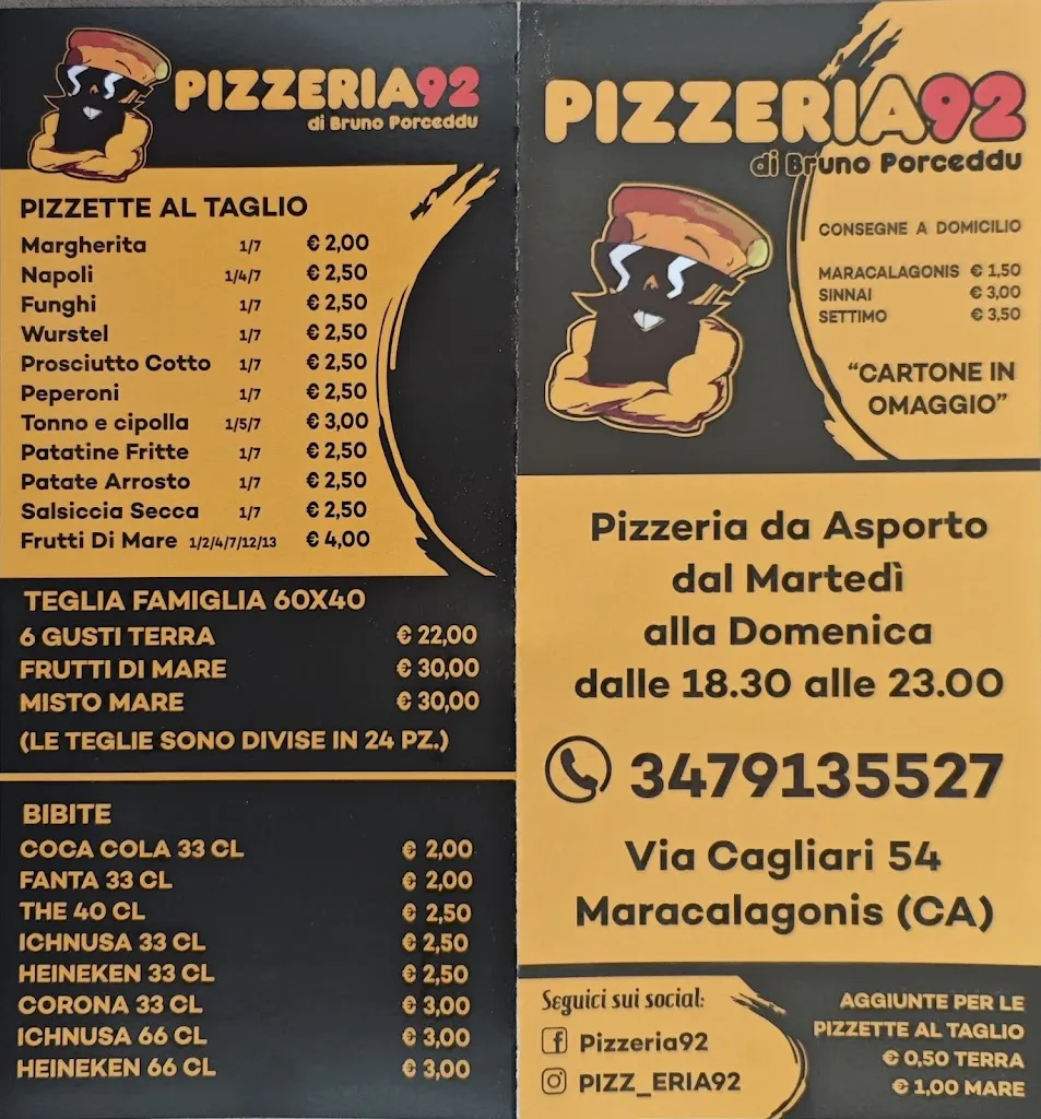 Menu_Pizzeria 92_Maracalagonis_image_1