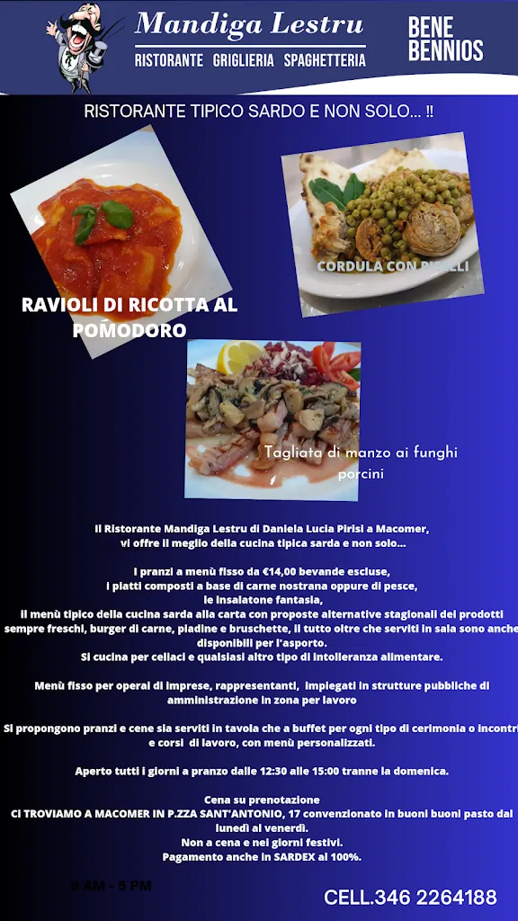 Menu_Ristorante Mandiga Lestru di Daniela Pirisi_Macomer_image_4
