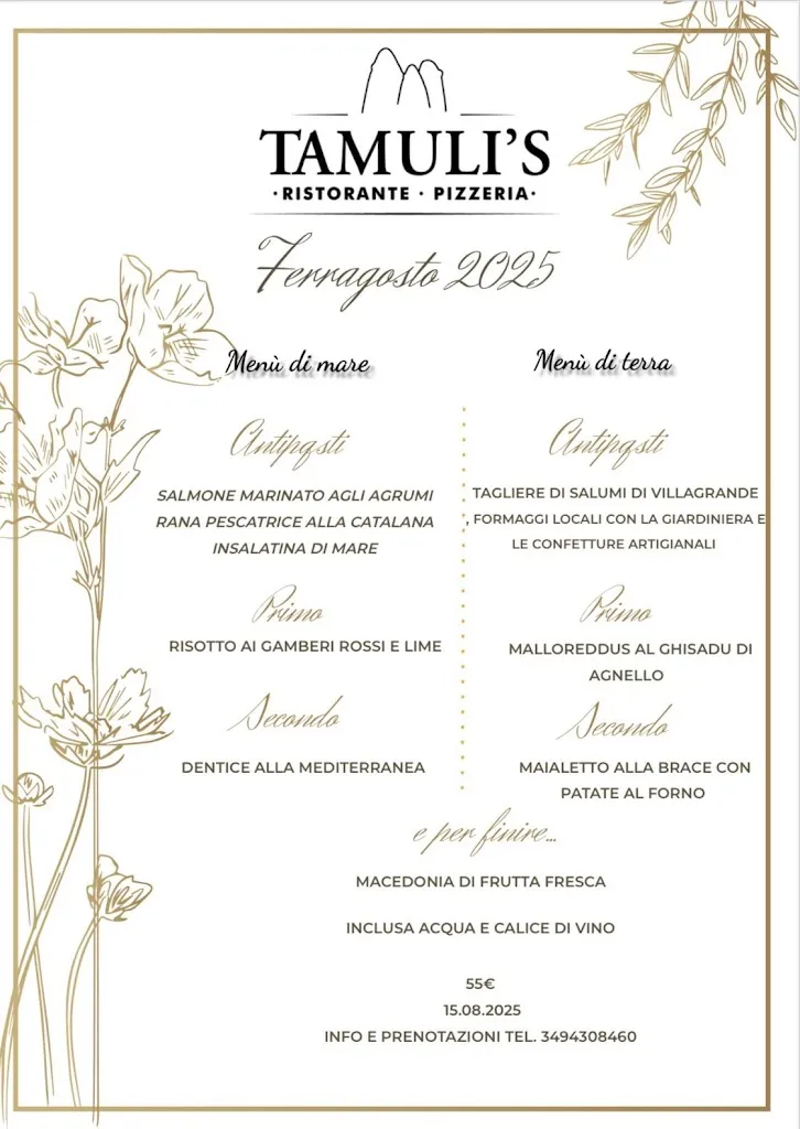 Menu_Ristorante Pizzeria Tamuli's_Macomer_image_1