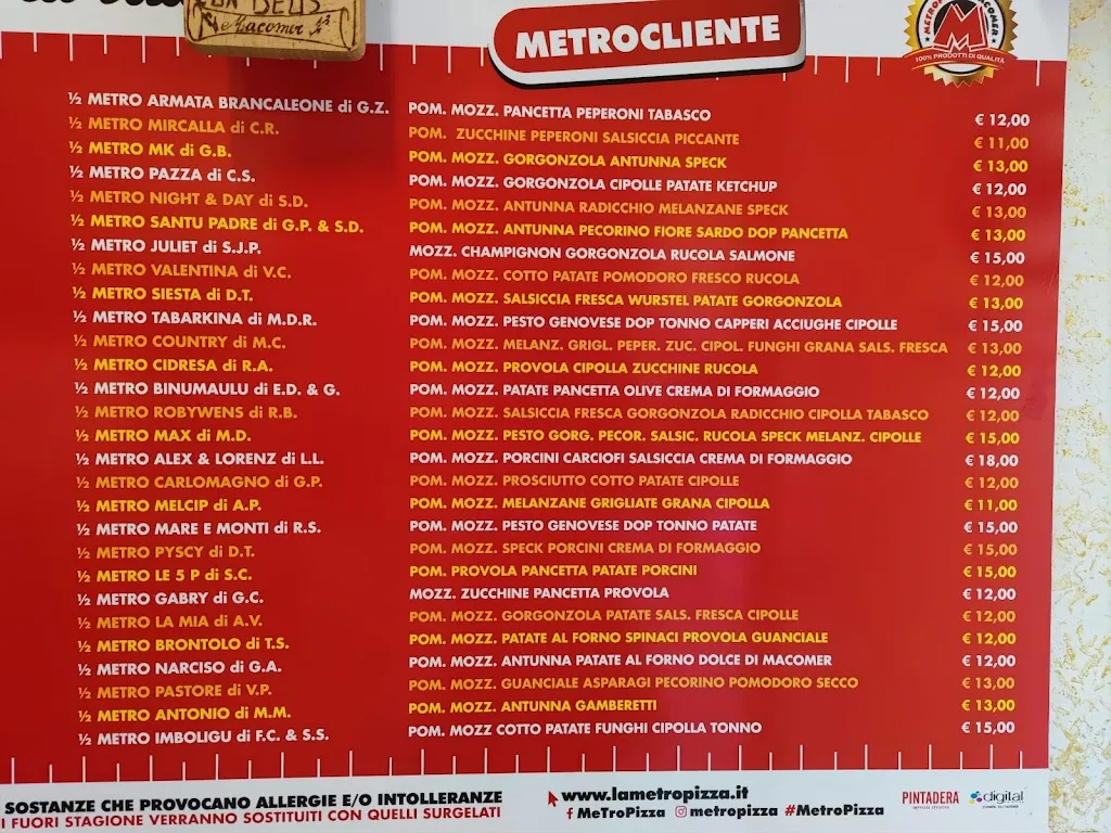Menu_La Metropizza_Macomer_image_2
