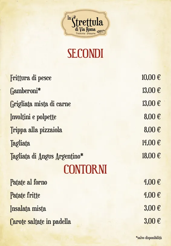 Menu_Trattoria Pizzeria La Strettula_Francavilla Fontana_image_3