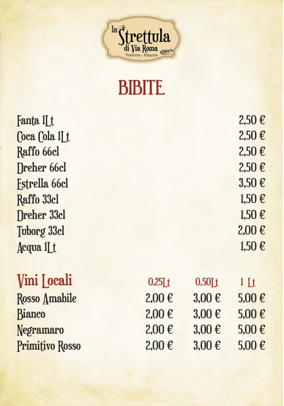 Menu_Trattoria Pizzeria La Strettula_Francavilla Fontana_image_4