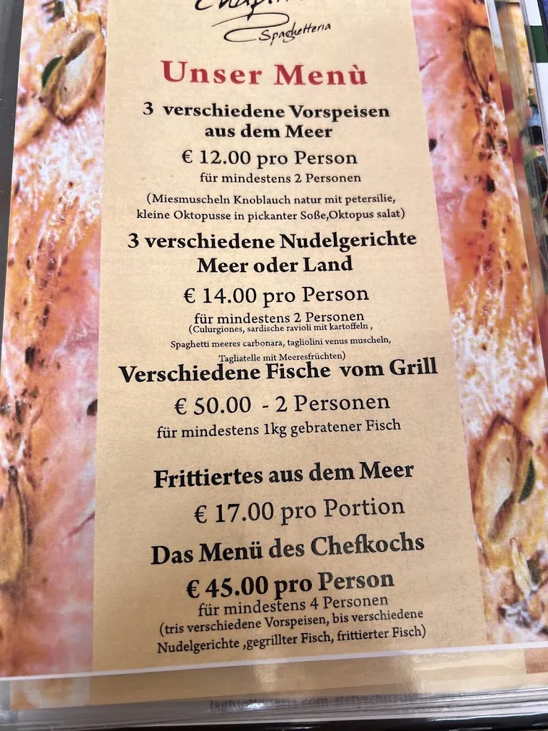 Menu_Chaplin Spaghetteria Ristorante_Muravera_image_2