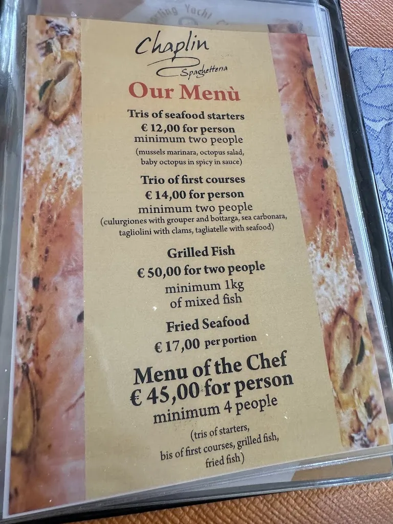 Menu_Chaplin Spaghetteria Ristorante_Muravera_image_4