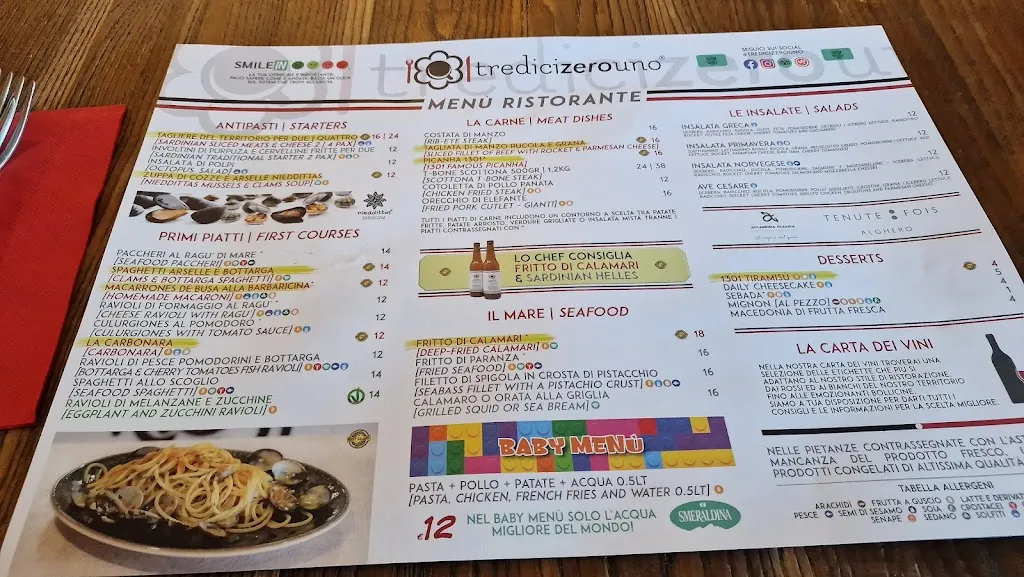 Menu_TrediciZeroUno Nuoro_Nuoro_image_1
