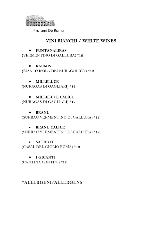 Menu_Profumi de' Roma trattoria romana_Olbia_image_3
