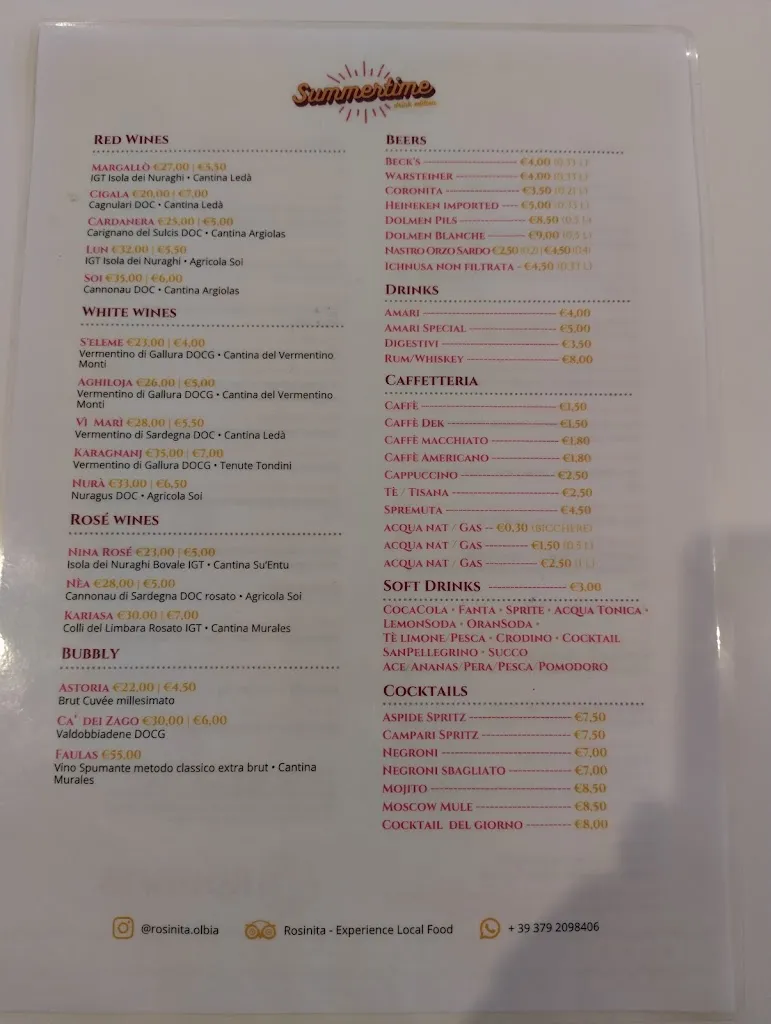Menu_Rosinita - Experience Local Food_Olbia_image_3