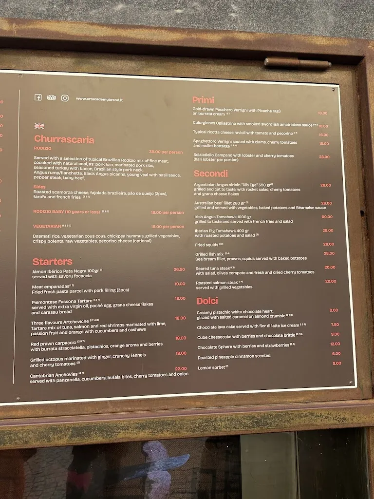 Menu_Ristorante Art Academy_Olbia_image_1