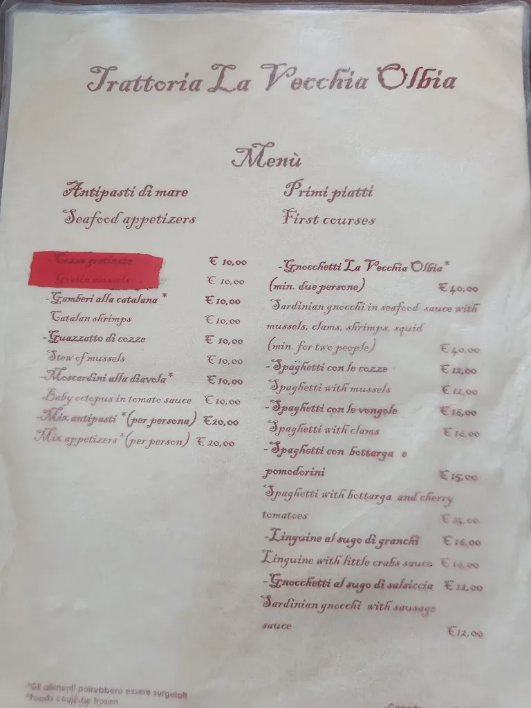 Menu_Trattoria La Vecchia Olbia_Olbia_image_3