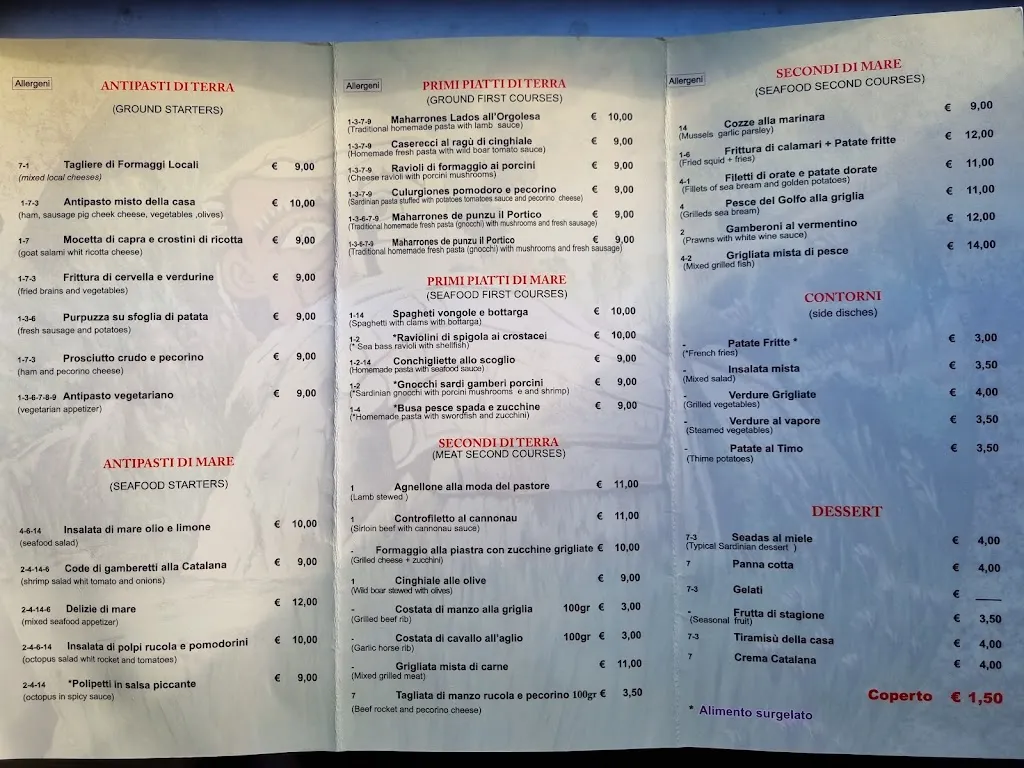 Menu_Il Portico Restaurant B&B_Orgosolo_image_3