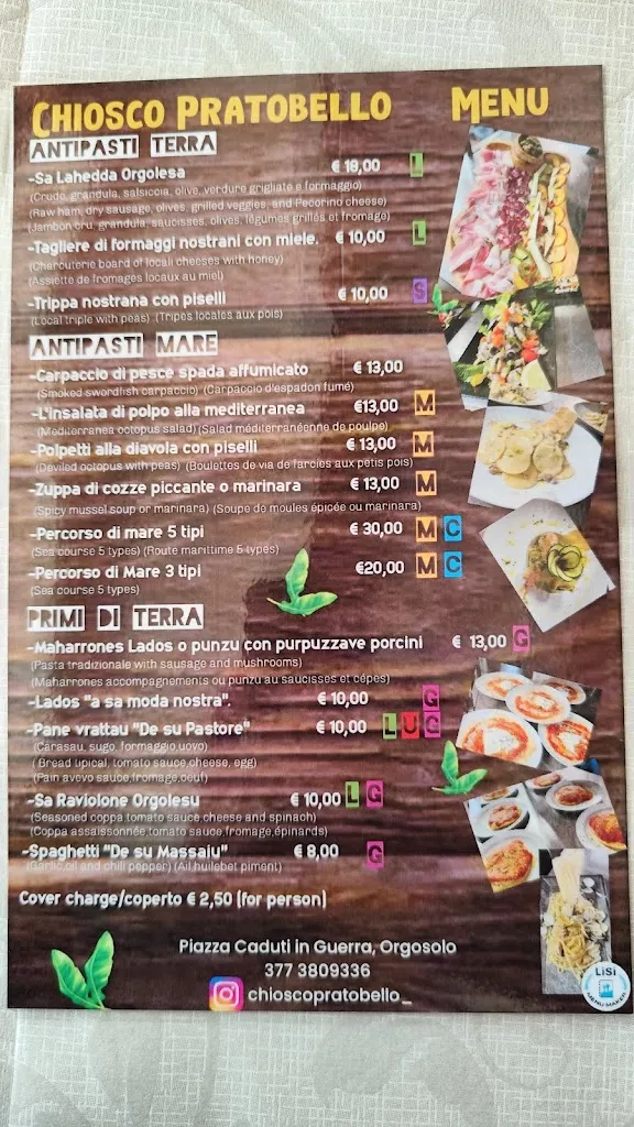 Menu_Antico Forno di Orgosolo Ristorante Pratobello_Orgosolo_image_1