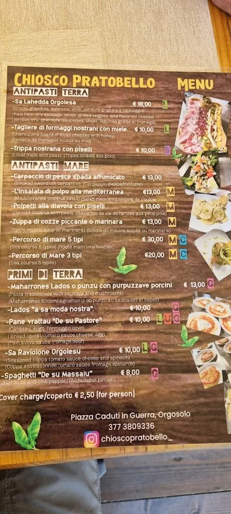 Menu_Antico Forno di Orgosolo Ristorante Pratobello_Orgosolo_image_4