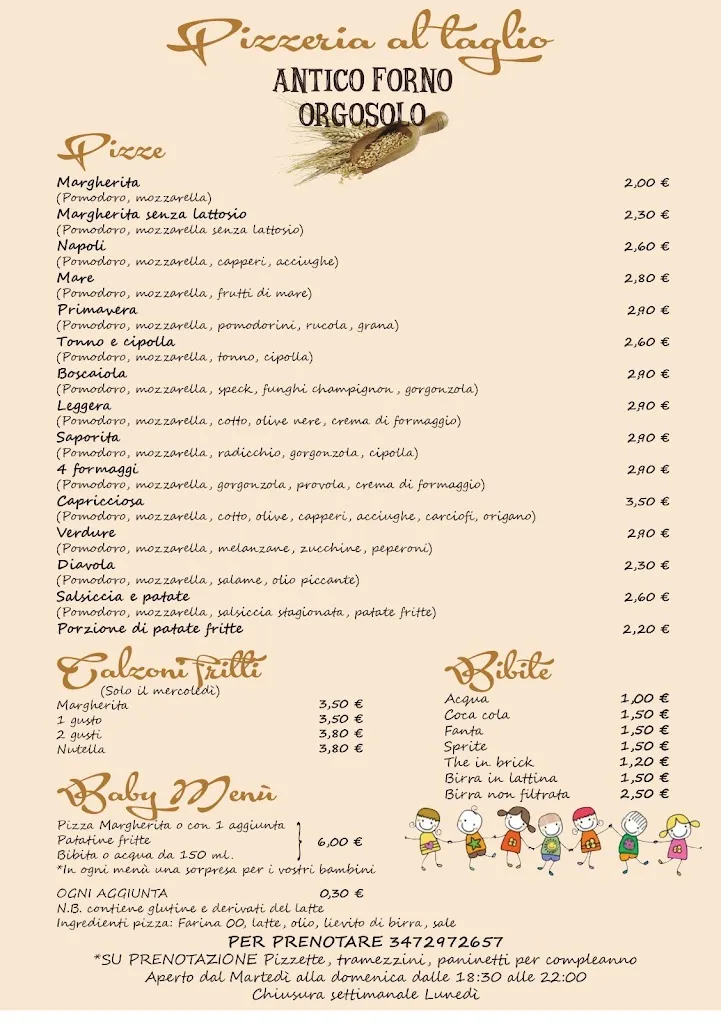 Menu_Pizzeria al taglio Antico Forno Orgosolo_Orgosolo_image_1