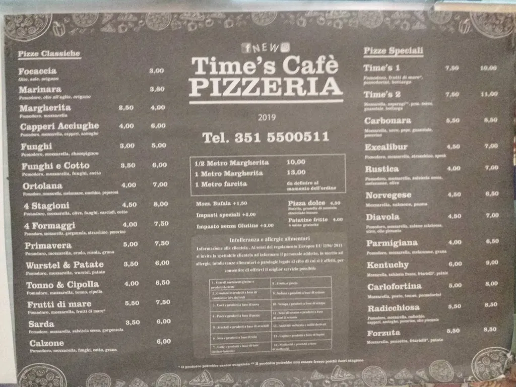 Menu_TIME'S CAFÈ / New TIME'S CAFÈ PIZZERIA_Ortacesus_image_2