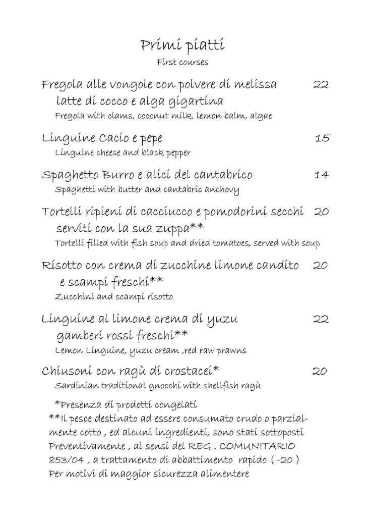 Menu_Ristorante C'era Una Volta_Palau_image_1