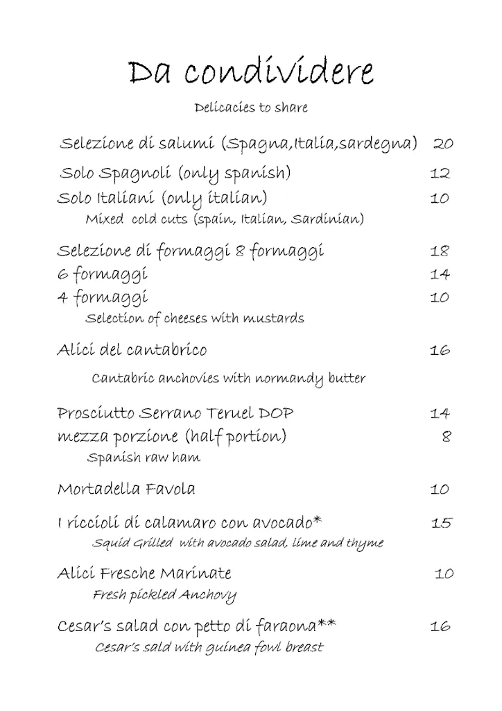 Menu_Ristorante C'era Una Volta_Palau_image_3