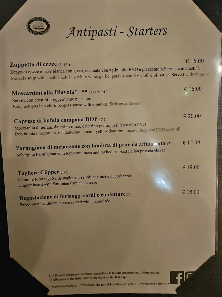 Menu_Clipper Porto Cervo_Porto Cervo_image_1