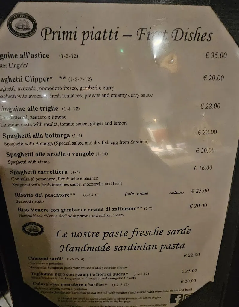 Menu_Clipper Porto Cervo_Porto Cervo_image_3