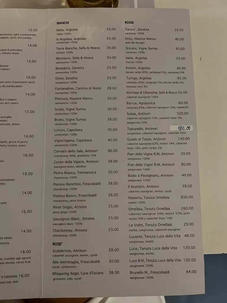 Menu_Elit Promenade Cafè_Porto Cervo_image_2