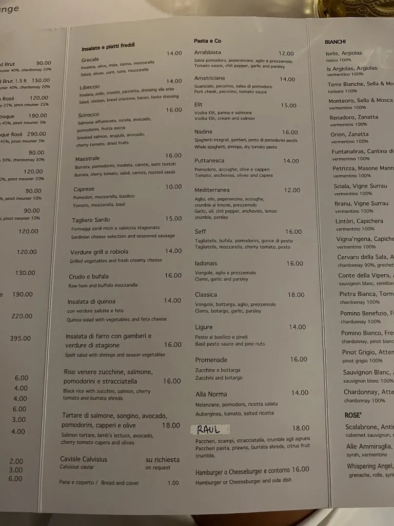 Menu_Elit Promenade Cafè_Porto Cervo_image_3