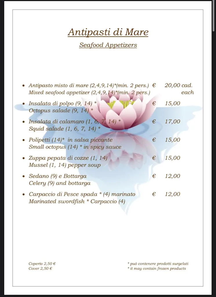 Menu_Trattoria da Patrizia_Porto Cervo_image_3