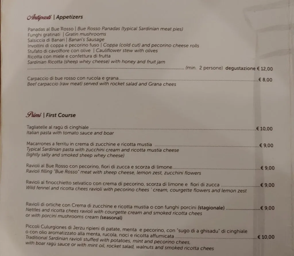 Menu_Il Vecchio Mulino_Provincia di Sassari_image_4