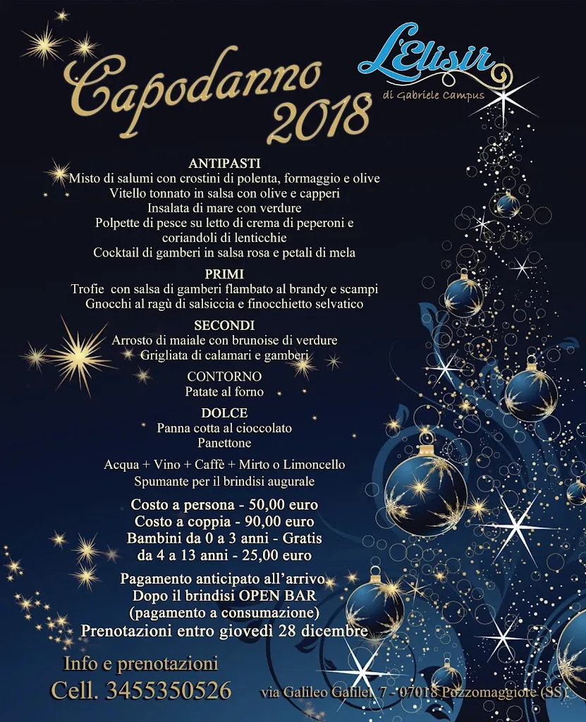 Menu_Ristorante Pizzeria L'Elisir_Pozzomaggiore_image_4