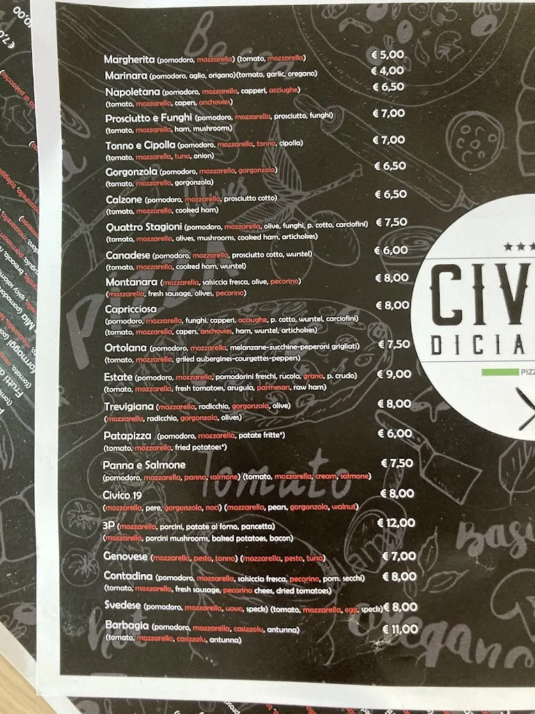 Menu_Pizzeria Civico Diciannove_Riola Sardo_immagine_4