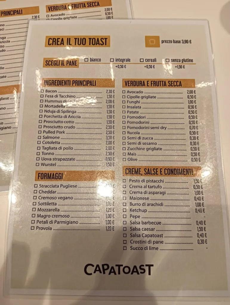 Menu_Capatoast - Cagliari Le Vele Millennium_Quartucciu_immagine_1