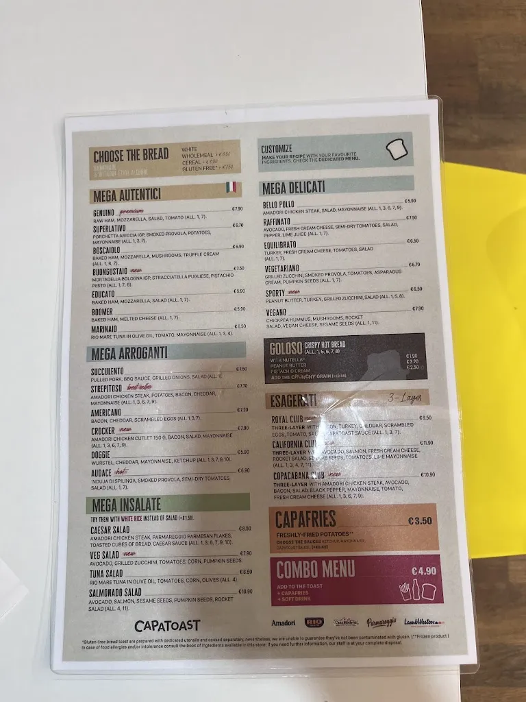 Menu_Capatoast - Cagliari Le Vele Millennium_Quartucciu_immagine_2