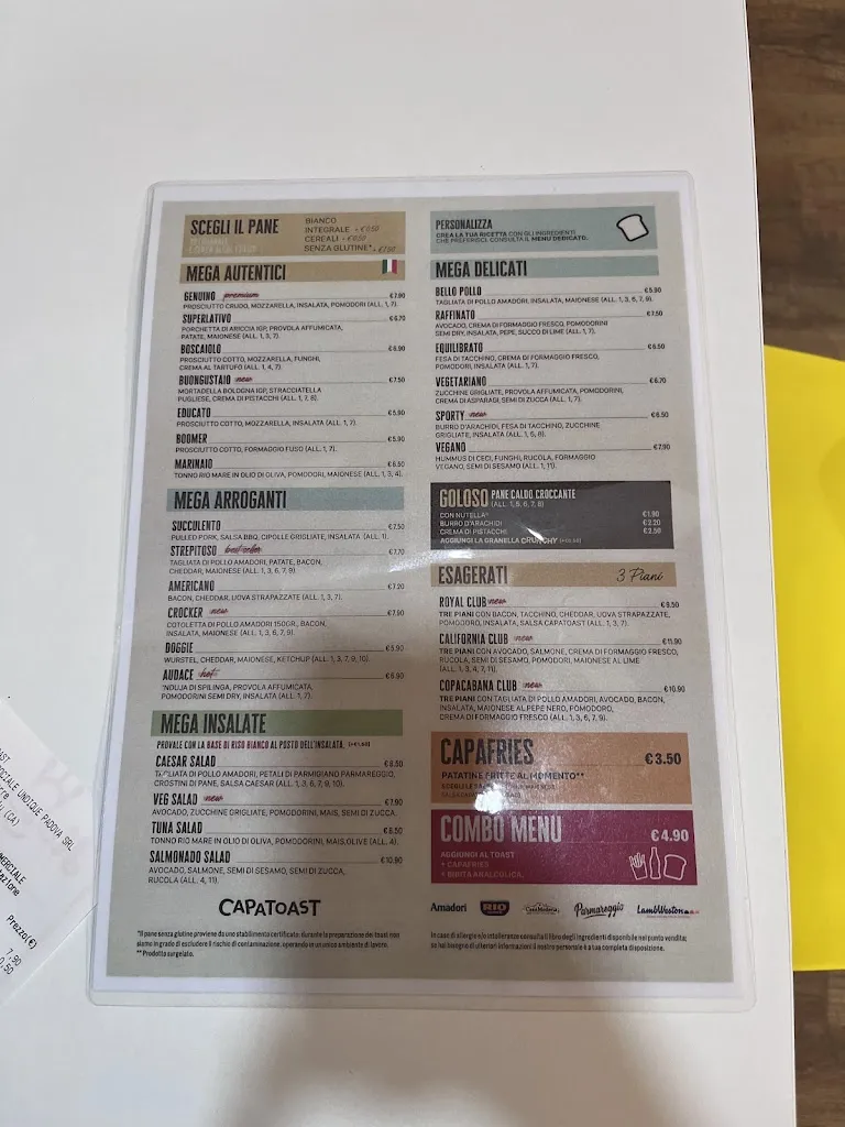 Menu_Capatoast - Cagliari Le Vele Millennium_Quartucciu_immagine_3