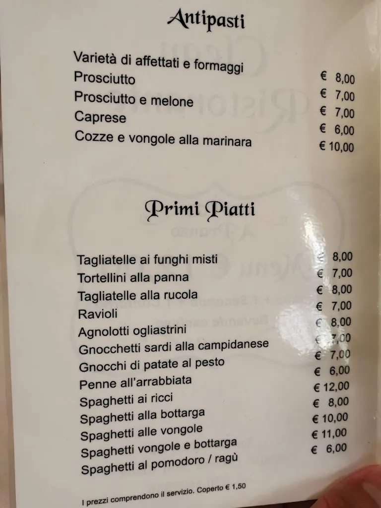 Menu_Clean Ristorante Bar_Quartucciu_image_1