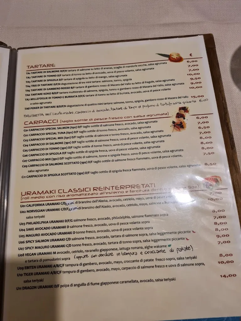 Menu_KOKO The Sushi Revolution_Quartucciu_immagine_2